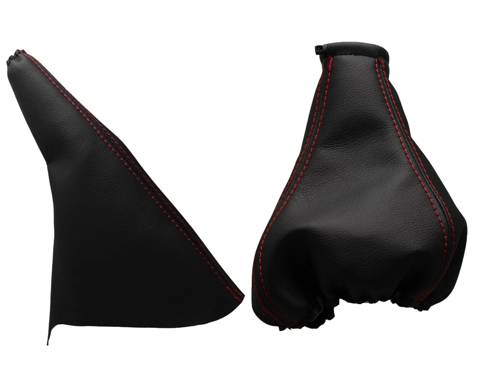 Para OPEL VECTRA A 1988-1995 Fuelle Palanca de Cambio y Freno - Costura en Rojo - Imagen 1 de 1