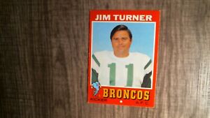 1971 Topps Football card # 136 Jim Turner EXNM