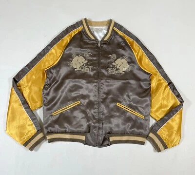复古日本复制品纪念品双面夹克男式 S 码 — 第 1/4 张图片