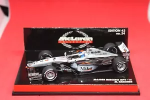 1/43 McLaren Mercedes MP4-16 (2001) - #3 M. Hakkinen - MINICHAMPS - Foto 1 di 3