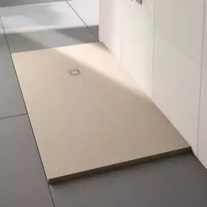 Merlyn TrueStone Sandstone Slate Effect Rectangular Shower Tray 1600mm x 800mm ( - Picture 1 of 6