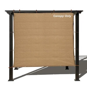 90% Walnut Outdoor Patio Sun Shade Privacy Cover Panel Shade Cloth with Grommets - Picture 1 of 11