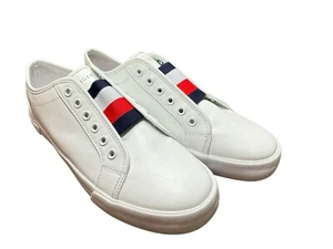 Tommy Hilfiger Mujer Twletty-T Blanco Tenis Informales Zapatos Talla 8.5 Sin Cordones - Imagen 1 de 24