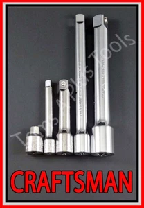 CRAFTSMAN TOOLS 5pc 1/4 3/8 1/2 ratchet wrench socket extension adapter set - Picture 1 of 3