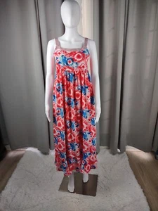 Abito Bonnie Jean rosso, bianco, blu, tie dye girasole taglia 14 (nuovo con etichette) - Foto 1 di 11