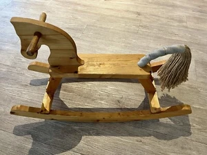 Handgefertigtes Schaukelpferd Holz Massivholz Schreiner Handwerk Kinder - Bild 1 von 9