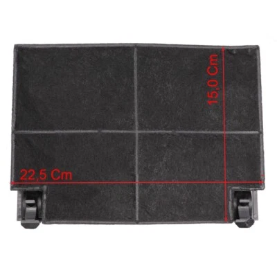 JCSPARES KIT 2PZ FILTRI AI CARBONI ATTIVI MOD F2 150 X 225 mm PER FABER ed ULTERIORI