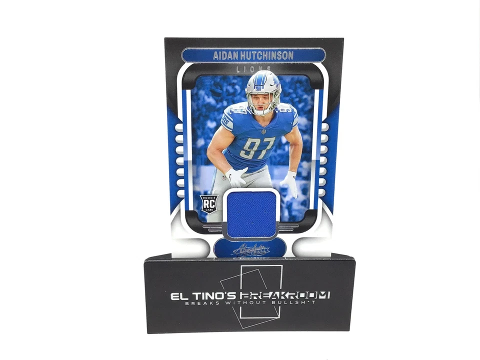 AIDAN HUTCHINSON 2022 Absolute Football RC Patch ARM-13 LIONS - Image 1 of 2