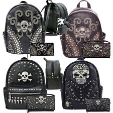 Western Style Sugar Skull Concealed Backpack and Wallet Set.
