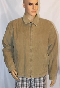 STRUCTURE MENS XL REVERSIBLE TAN CORDUROY & CHOCOLATE BROWN WAIST JACKET - Picture 1 of 9