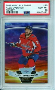 2019 OPC Platinum Sunset Alex Ovechkin #25 PSA 10 Pop 2 - Picture 1 of 2