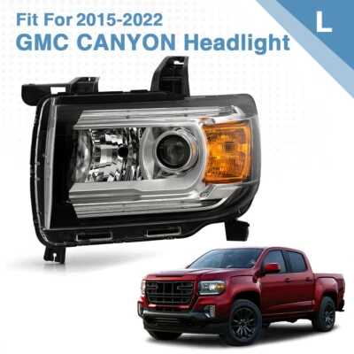 Headlight For 2015-2022 GMC Canyon LED DRL Projector Headlamp Left Driver Side - Image 1 of 4