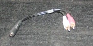 RCA to 1/8" Phono Cable or Adapter 5 inch long D608 - Picture 1 of 6