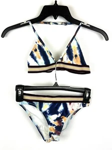Molo Girl’s Tie Dye Two Piece Bikini Set Size 10, Hole On Side Waist Bikini - Picture 1 of 5