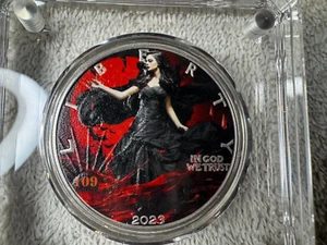 1 oz Silver Eagle Halloween 2023 Limited Numbered Edition. Number 109 (holder) - Picture 1 of 7