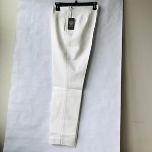 Pantalones al Tobillo Vince Camuto Con Cremallera Lateral Nuevos Marfil Talla 10 - Imagen 1 de 9