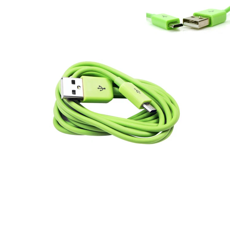 100 3FT MICRO USB DATA SYNC CHARGER CABLE GREEN DROID HTC EVO ONE NEXUS KINDLE - Image 1 of 1