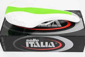 Sella NOS Selle Italia XR Advanced Performance bianco/verde - Foto 1 di 1