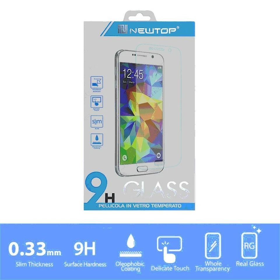 2 X PELLICOLA VETRO Glass Film PER Htc U Play Trasparente - Immagine 1 di 1