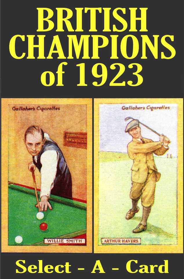Gallaher BRITISH  CHAMPIONS of 1923 (Sport) - Select-A-Card - Image 1 of 1
