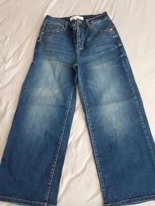 Ashley Mason Jeans Girls Size 7 Blue Preowned Wide Leg Please See All Photos  - Picture 1 of 4