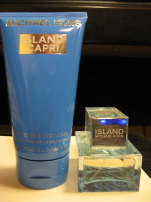 Michael Kors Island Capri EDP 1,7 oz. spray (lote A87) + gelatina corporal refrescante 5 oz. Foto 1 de 4