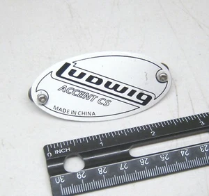 Ludwig Accent CS Drum Badge Tom Bass Snare Lot 85-16 - Picture 1 of 1
