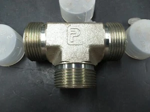 Parker 16 JLO-S 1" ORFS-16 Hydraulic Union Tee - Picture 1 of 2