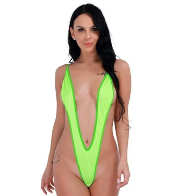 Roupa de banho feminina biquíni micro fio dental fio dental fio dental peça única monokini - Imagem 1 de 4