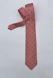 NEU OHNE ETIKETT - BROOKS BROTHERS MAKER SEIDE HERRENKRAWATTE ROSA UND BLAU - Bild 1 von 5