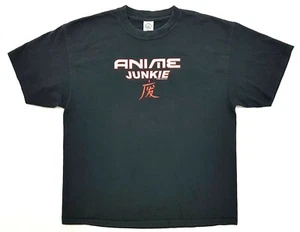 Camiseta vintage anime junkie 2003 negra talla XL para hombre - Imagen 1 de 11
