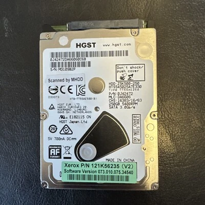 XEROX WC7525 Hard Disk 121K56235 (V2) - Image 1 of 4