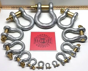 Ankerschäkel Schraubstift Gabelkopf Campbell® Hebetakelage Größen 3/16" bis 2"🆕 - Bild 1 von 15