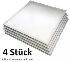 4er Set Deckenlampe 30 x 30 cm LED Panel Büroleuchte Hängelampe Deckenleuchte - Picture 1 of 8