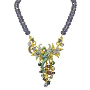 Kirks Folly DRACO DRAGON HEART FANTASY BEADED NECKLACE Halloween GT #2 - Picture 1 of 3
