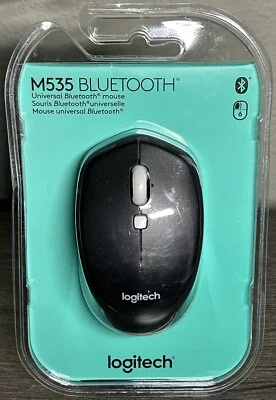 Logitech M535 Universal Bluetooth Wireless Mouse - Black *NEW SEALED* - Image 1 of 2