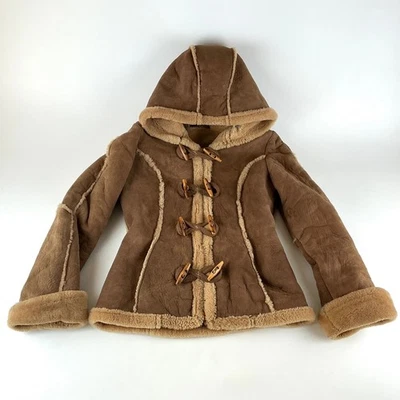 Abrigo Chaqueta Capucha Palanca De Colección The Sheepskin Traders Gamuza Piel De Oveja LEER NOTA DE TALLA Foto 1 de 4