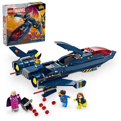 LEGO Super Heroes X-MEN X-Jet Toy Gift Building Blocks Kids 7-10 Years Old - image 1 of 4