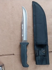 Rare 1988 Buck 620 Campmate Fixed Blade Knife With Sheath Vintage USA - Picture 1 of 18