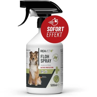 REAVET Flohspray für Katzen Hunde 500ml Flohmittel Anti-Floh-Spray Sofortschutz - Bild 1 von 4