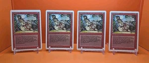 π΄π΄π΄(4) 1994 MAGIC The Gathering EARTHBIND REVISED 3RD EDITION LIGHT PLAY π΄15 - Picture 1 of 10