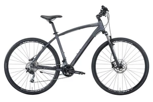 Bici Ibrida Montana X-Cross 28 Uomo Deore 2x10V Disc Nero Grigio - Foto 1 di 1