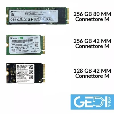 MEMORIA SSD NVME M2 M.2 128GB 256GB 512GB SAMSUNG WESTERN DIGITAL COME NUOVI - Immagine 1 di 2