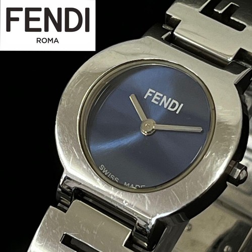 Orologio Fendi 3050L Quarzo Quadrante Blu Acciaio Inox Usatotico