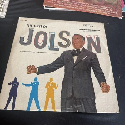 The Best of AL JOLSON 2xLP 1980 MCA Records 2-1002 stereo original inlays VG+ - Image 1 of 2