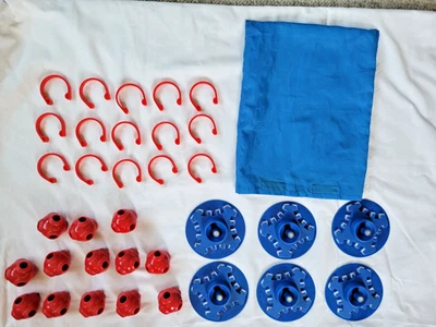 34 Cranium Mega Fort Play Tent Replacement Parts Clips, Connector Balls & Bases - Image 1 of 4