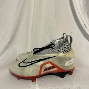 Nike Alpha Menace Elite 3 Football Cleats White Red Men’s Size 7.5 CT6648-103 - Picture 1 of 9