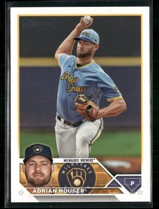 2023 Topps #323 Adrian Houser Milwaukee Brewers - Picture 1 of 2