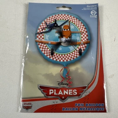 Globo de helio de aluminio polvoriento de aviones Disney de 17 pulgadas sellado decoración de fiesta Foto 1 de 4