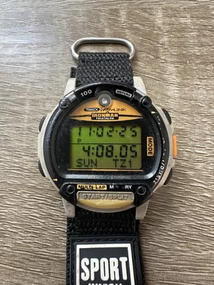 Vintage Timex Data Link Ironman Triathlon Multi-Lap Quartz Digital Watch  - Image 1 of 4